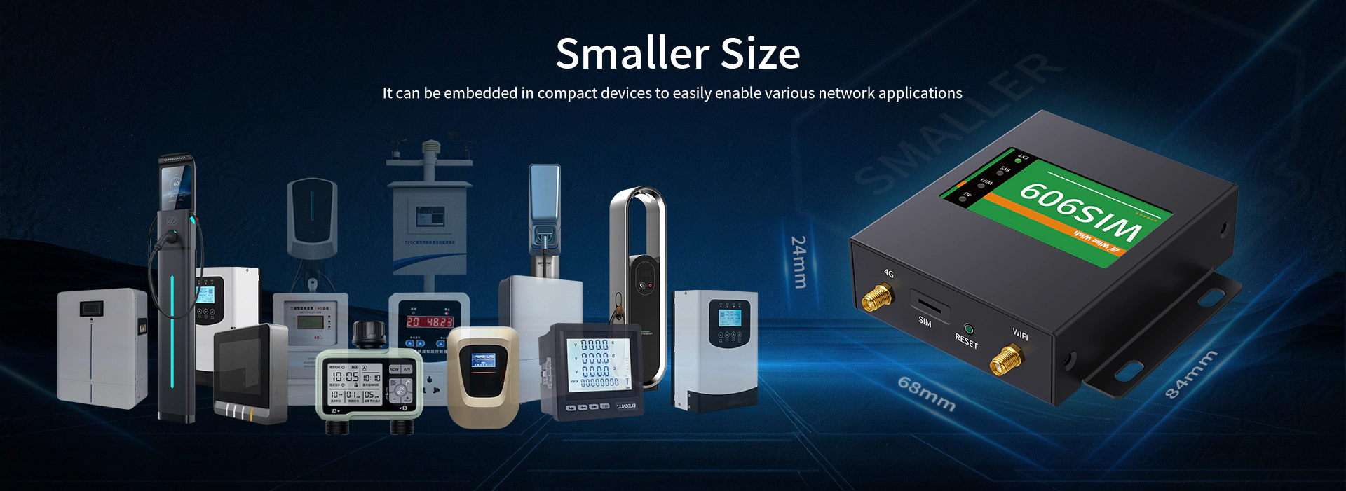 Lightweight 4G Industrial
Gateway-Smaller Size
